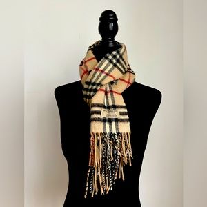 Authentic Burberry Cashmere plaid scarf
